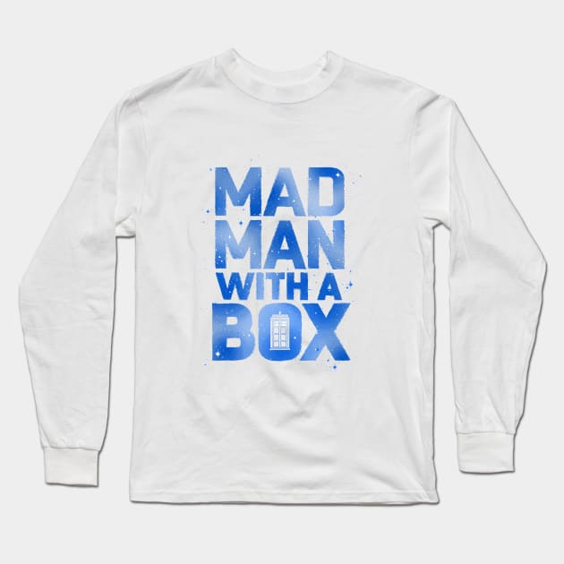 Mad Man with a Box Long Sleeve T-Shirt by CoryFreemanDesign